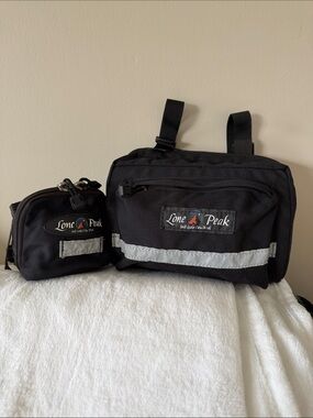 Black Men's Belt Bag with Detachable Pouch
